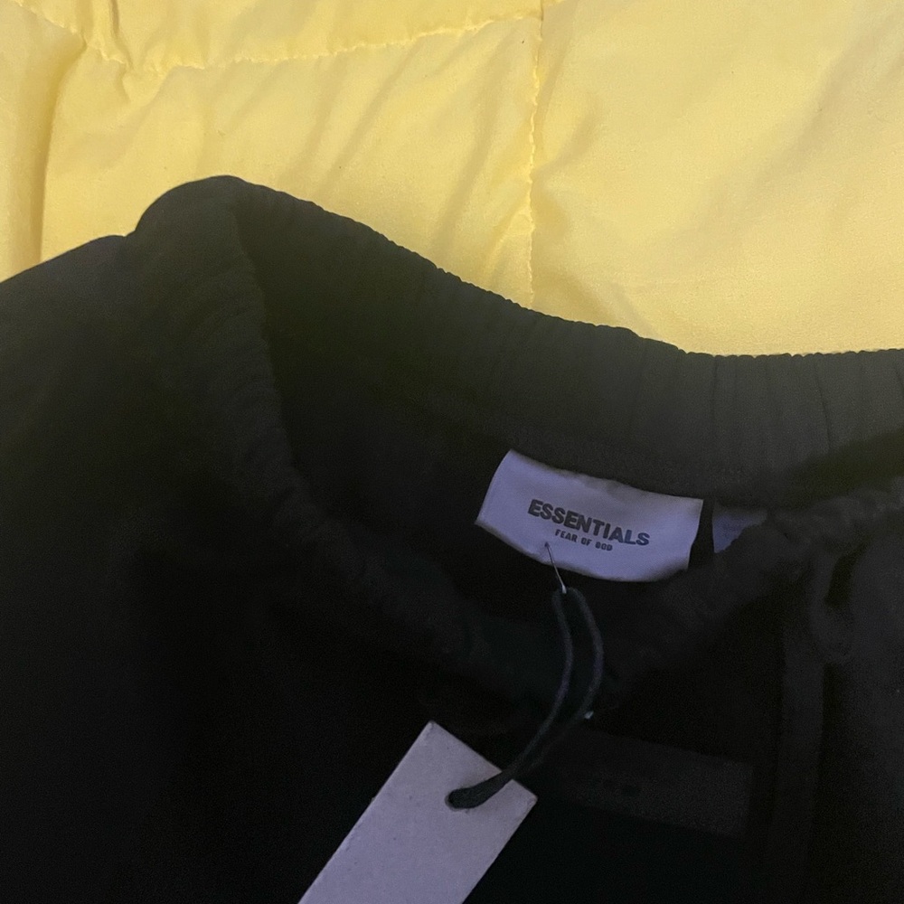 Essentials Jet Black Joggers